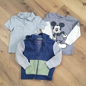 2T bundle- jacket and 2 shirts